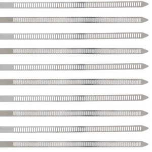 Kabelbinder-Sortiment | Edelstahl | rostfrei| 7,0 x 200 mm | 10-tlg.